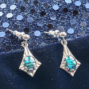 Dangle Turquorise Like Stud Earrings